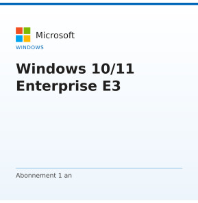 Windows 10/11 Enterprise E3