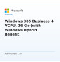 Windows 365 Business 4 VCPU, 16 Go (with Windows Hybrid Benefit)