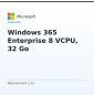 Windows 365 Enterprise 8 VCPU, 32 Go
