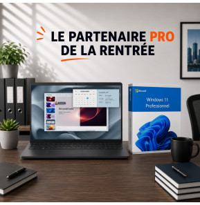 Pack Poste pro prêt à travailler : Dell Pro 15 Essential PV15250 Core i5 + Windows 11 Pro + installation et configuration