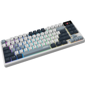 لوحة مفاتيح ميكانيكية لاسلكية للألعاب MSI Forge GK600 TKL Sky FR (4711377284189)
