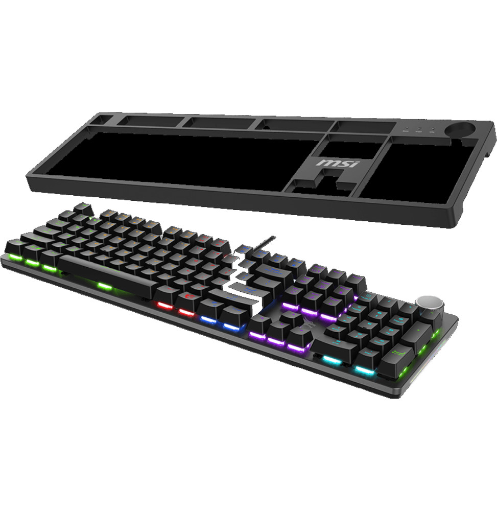 Clavier gaming rétroéclairé mécanique MSI FORGE GK320 RED - AZERTY (4711377324649) — image 4