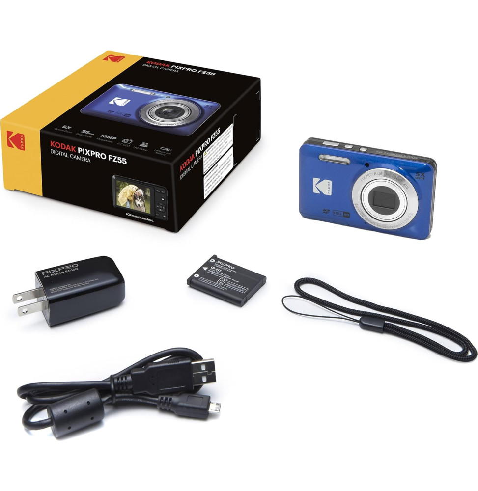 Appareil Photo Numérique Kodak Pixpro FZ55 Bleu (819900014082) — image 2