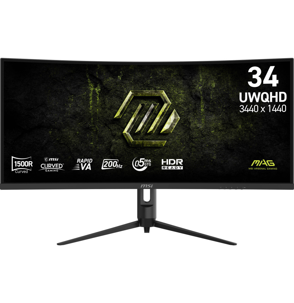 Écran incurvé Gaming 34" UWQHD MSI MAG 342CQRF E20 (4711377392426) — image 1