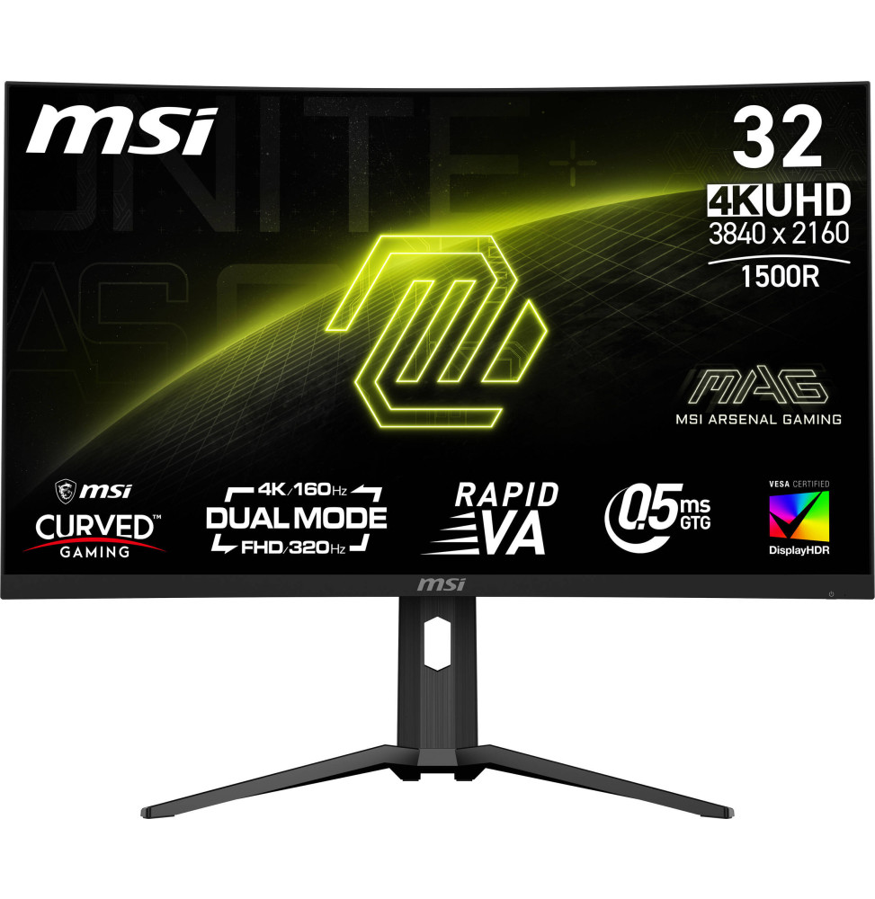 شاشة منحنية للألعاب 32" UHD 4K MSI MAG 321CUPDF (4711377257060) — صورة 1