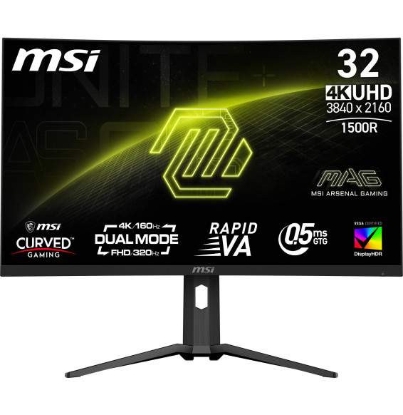 شاشة منحنية للألعاب 32" UHD 4K MSI MAG 321CUPDF (4711377257060)