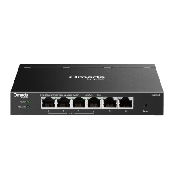 Switch Easy Managed TP-Link ES206GP Omada 6 ports Gigabit avec 4 ports PoE+