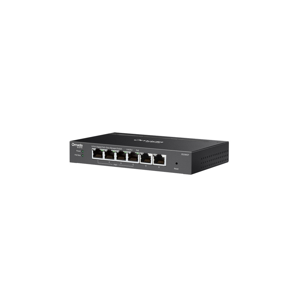 Switch Easy Managed TP-Link ES206GP Omada 6 ports Gigabit avec 4 ports PoE+