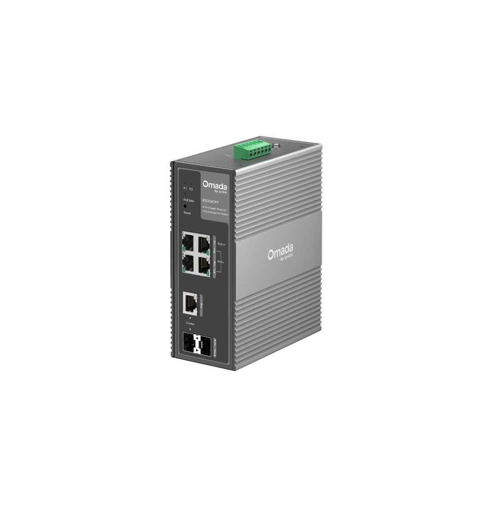 TP-Link IES206GPP Omada 6-Port Gigabit Industrial Switch with 3 PoE+ Ports and 1 PoE++ Port — image 1