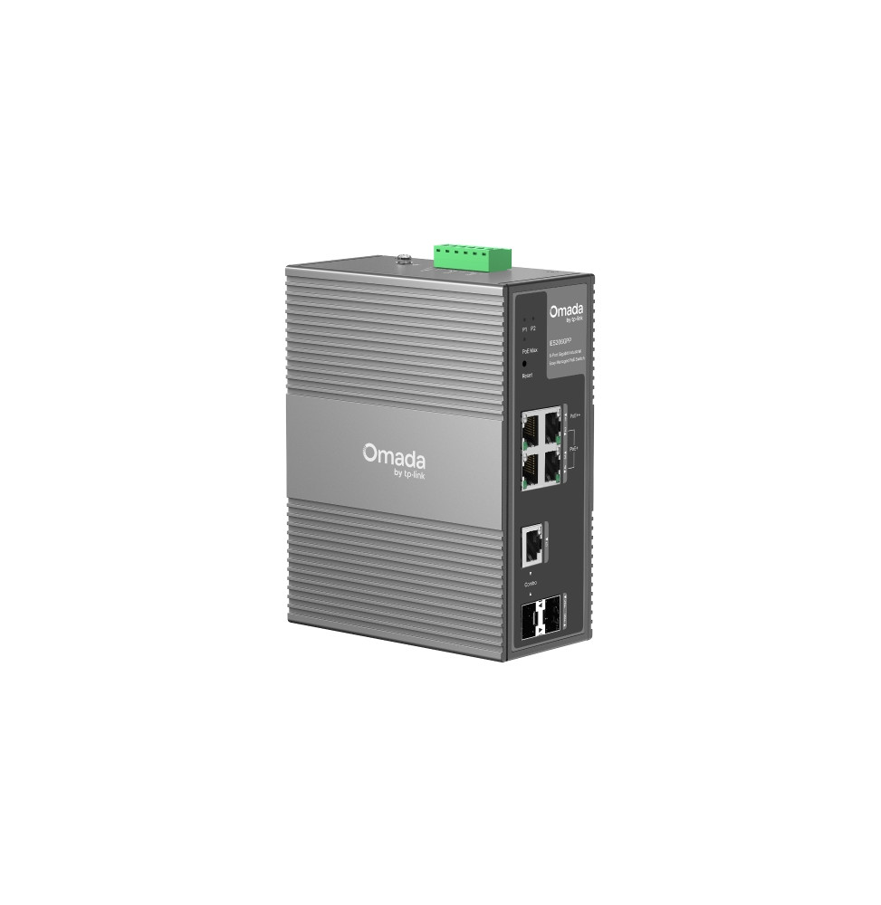 Switch industriel TP-Link IES206GPP Omada 6 ports Gigabit avec 3 ports PoE+ et 1 port PoE++