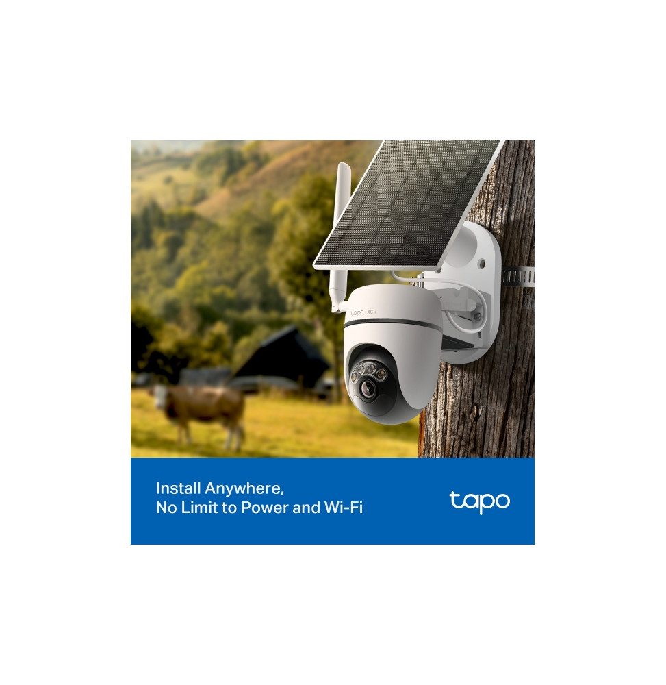 Caméra de sécurité solaire 4G LTE TP-Link Tapo C615G Kit 2K pan/tilt