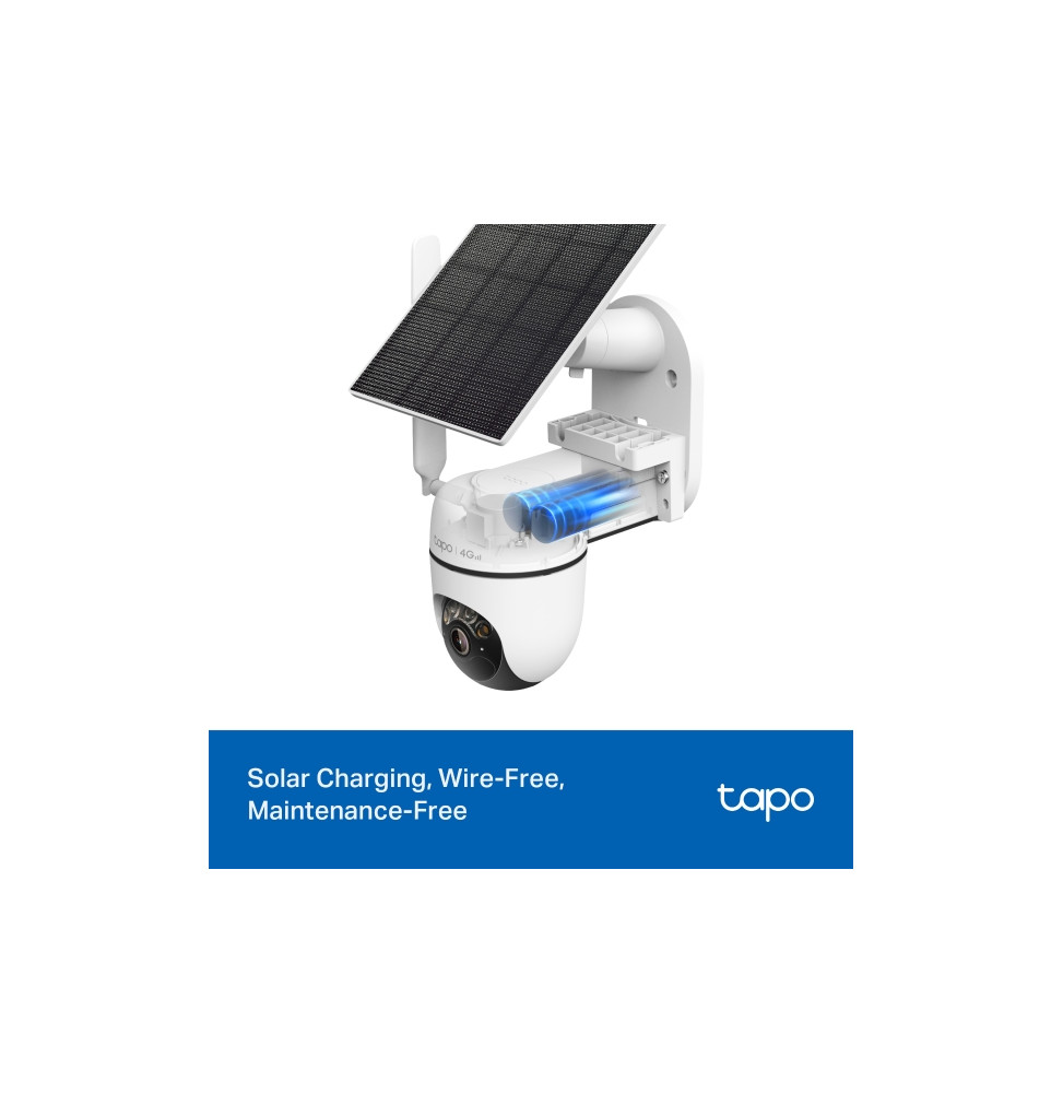 Caméra de sécurité solaire 4G LTE TP-Link Tapo C615G Kit 2K pan/tilt