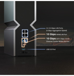 TP-Link Archer BE800 BE19000 Tri-Band WiFi 7 Router — image 5