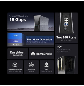 راوتر WiFi 7 TP-Link Archer BE805 BE19000 ثلاثي النطاق — صورة 4