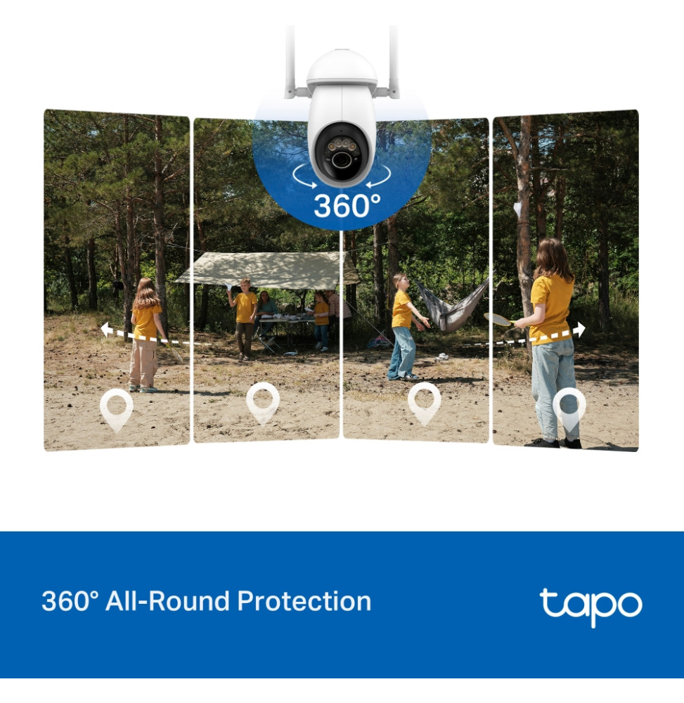 كاميرا مراقبة شمسية TP-Link Tapo C665G Kit 4G LTE 4K QHD قابلة للدوران والإمالة (C665G KIT) — صورة 7