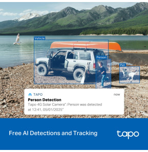 كاميرا مراقبة شمسية TP-Link Tapo C665G Kit 4G LTE 4K QHD قابلة للدوران والإمالة (C665G KIT) — صورة 8