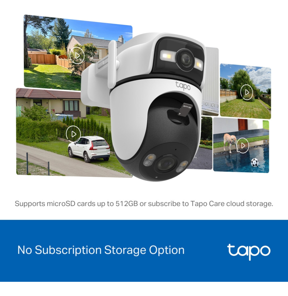 Caméra de sécurité extérieure TP-Link Tapo C545D 2K WiFi double objectif (TAPO C545D) — image 10