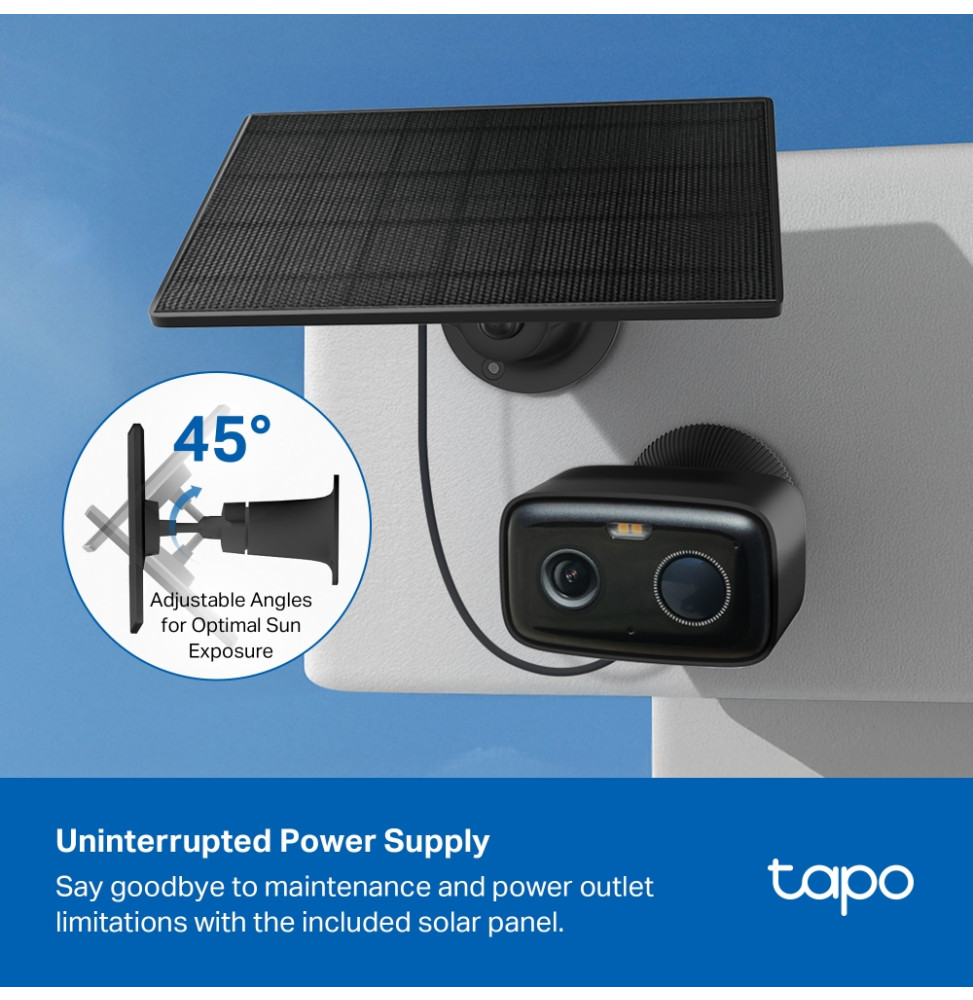 Caméra de sécurité solaire TP-Link Tapo C401 Kit sur batterie (TAPO C401 KIT) — image 4
