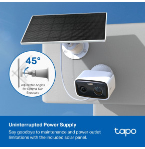 Caméra de sécurité sur batterie TP-Link Tapo C400 Kit avec panneau solaire (TAPO C400 KIT) — image 3