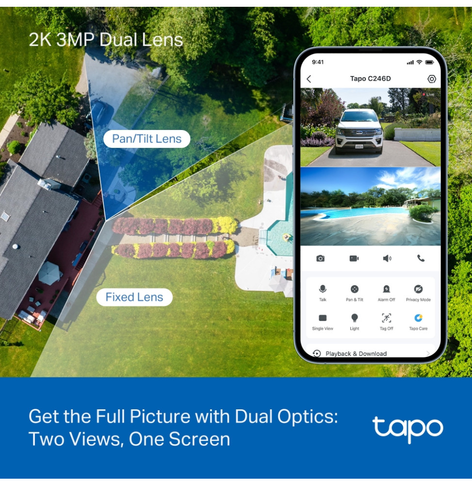 Caméra de surveillance IA TP-Link Tapo C246D double optique intérieur/extérieur (TAPO C246D) — image 4