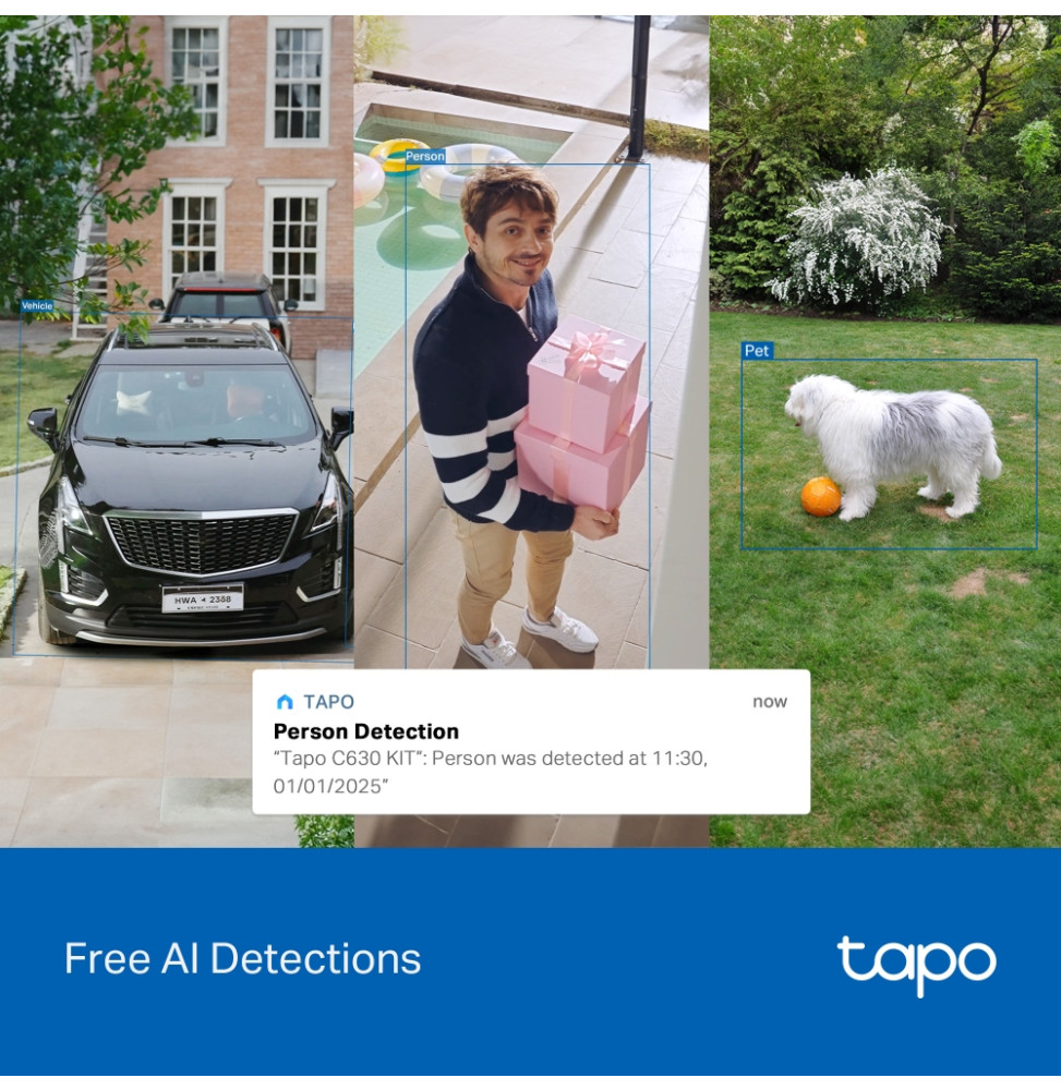 Caméra de surveillance solaire TP-Link Tapo C630 Kit panoramique/inclinable (TAPO C630 KIT) — image 11