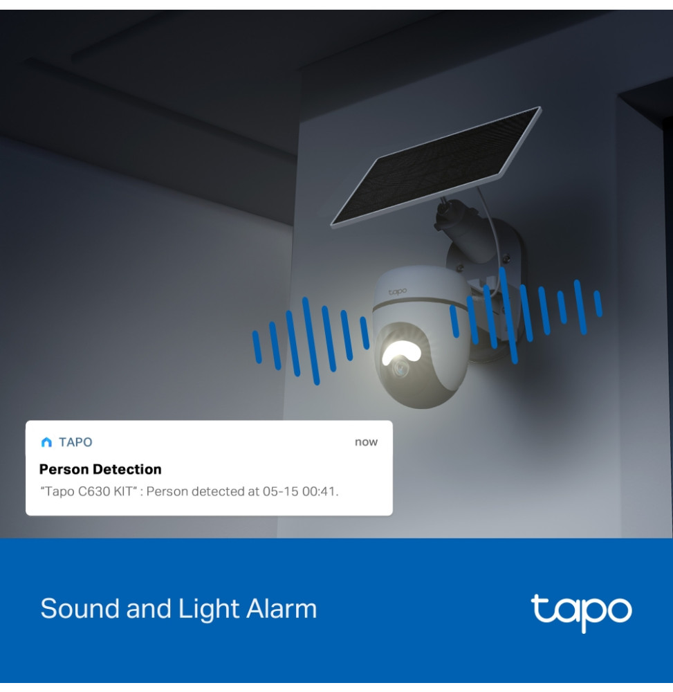 Caméra de surveillance solaire TP-Link Tapo C630 Kit panoramique/inclinable (TAPO C630 KIT) — image 6