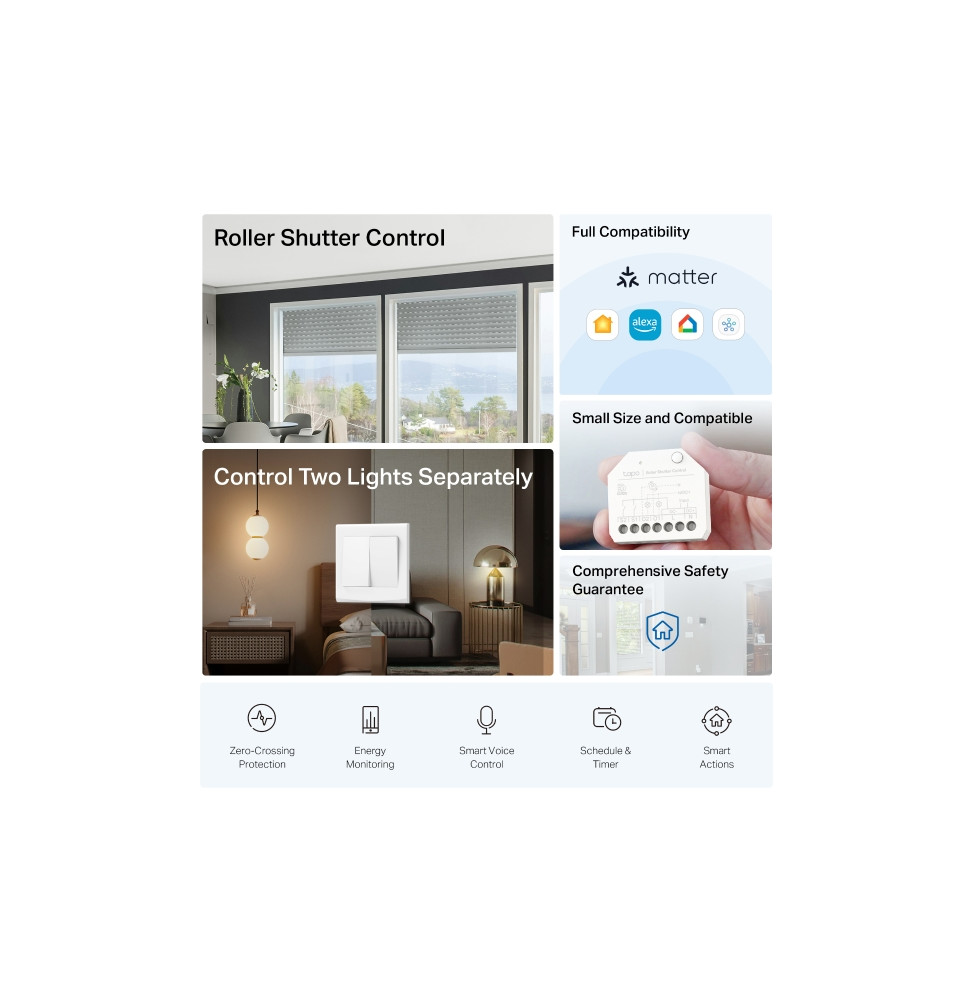 Module interrupteur connecté TP-Link Tapo S112 relais double (TAPO S112) — image 2