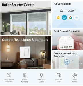 Module interrupteur connecté TP-Link Tapo S112 relais double (TAPO S112) — image 2