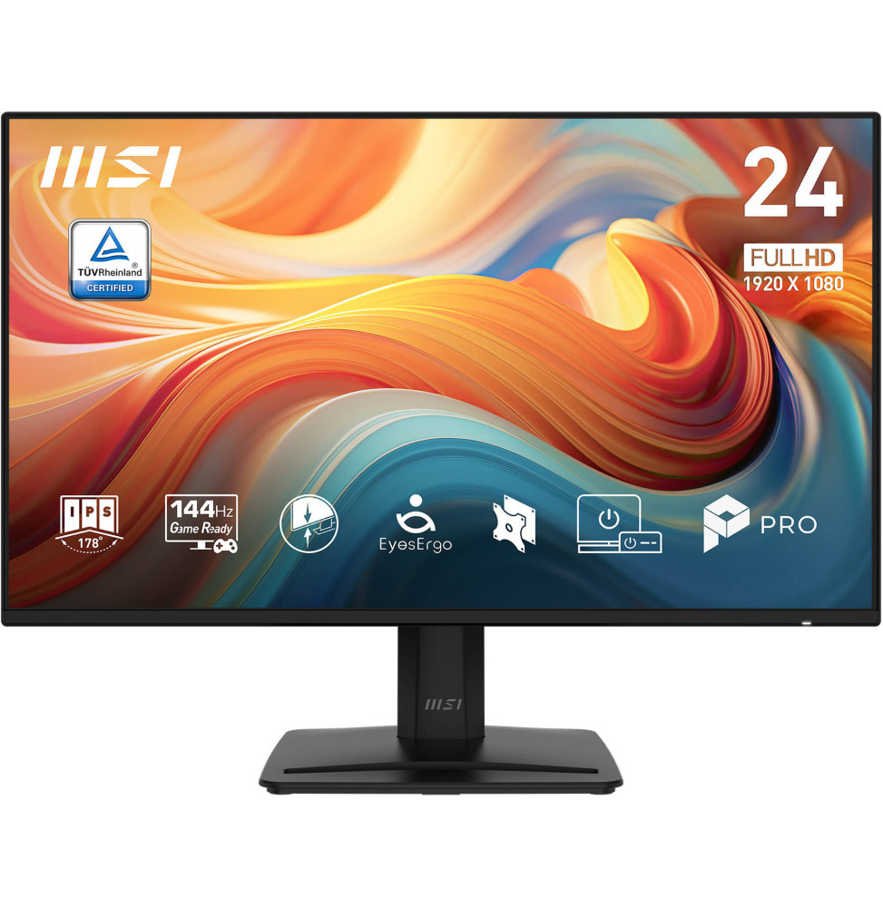 Pack Poste de travail — PC de bureau MSI PRO DP180 AI Ultra 5 + Écran MSI MP242 24" + Onduleur nJoy Keen 600 + Kaspersky Plus of