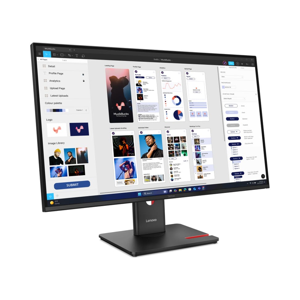 Écran 31,5" 4K UHD Lenovo ThinkVision T32UD-40 (64B0GAT1EU)