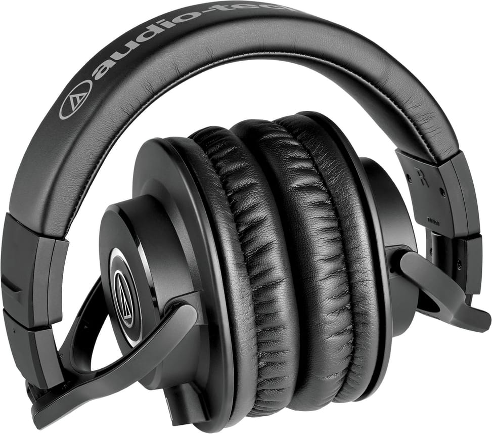 سماعة رأس احترافية لمراقبة الاستوديو Audio-Technica ATH-M40X، استجابة مسطحة – صورة 2
