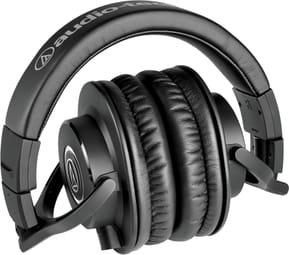 سماعة رأس احترافية لمراقبة الاستوديو Audio-Technica ATH-M40X، استجابة مسطحة — صورة 2