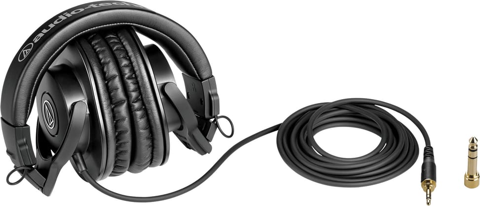 سماعة رأس استوديو مغلقة للمراقبة Audio-Technica ATH-M30X باستجابة ممتدة – صورة 3