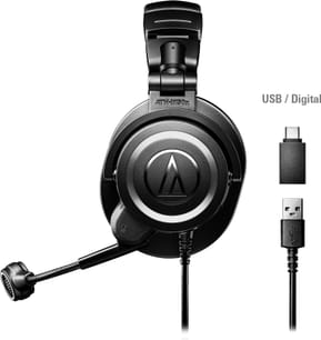 سماعة رأس بميكروفون للبث USB-C Audio-Technica ATH-M50x StreamSet USB — صورة 2