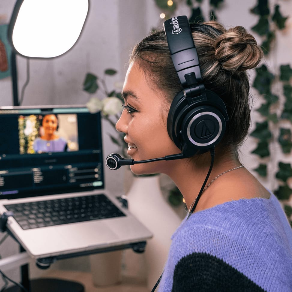 سماعة رأس بميكروفون للبث XLR Audio-Technica ATH-M50x StreamSet – صورة 6