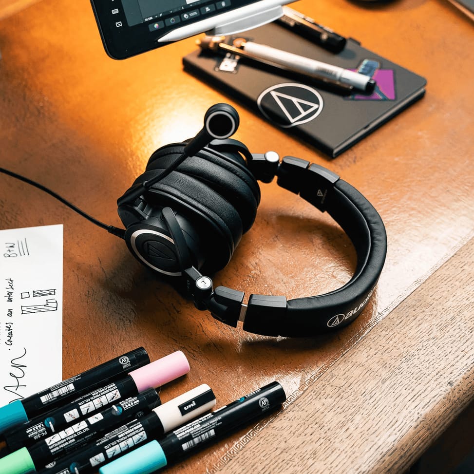 سماعة رأس بميكروفون للبث XLR Audio-Technica ATH-M50x StreamSet – صورة 10