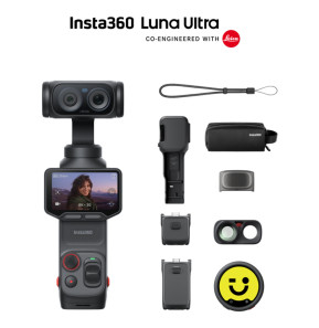 Caméra à stabilisateur Insta360 Luna Ultra Creator Bundle Noir Cosmique