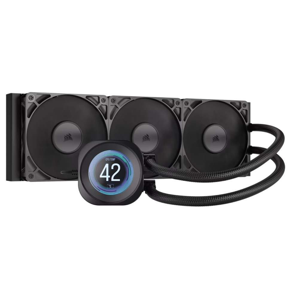 مبرد سائل للمعالج Corsair NAUTILUS 360 RS LCD أسود (CW-9061033-WW) — صورة 1
