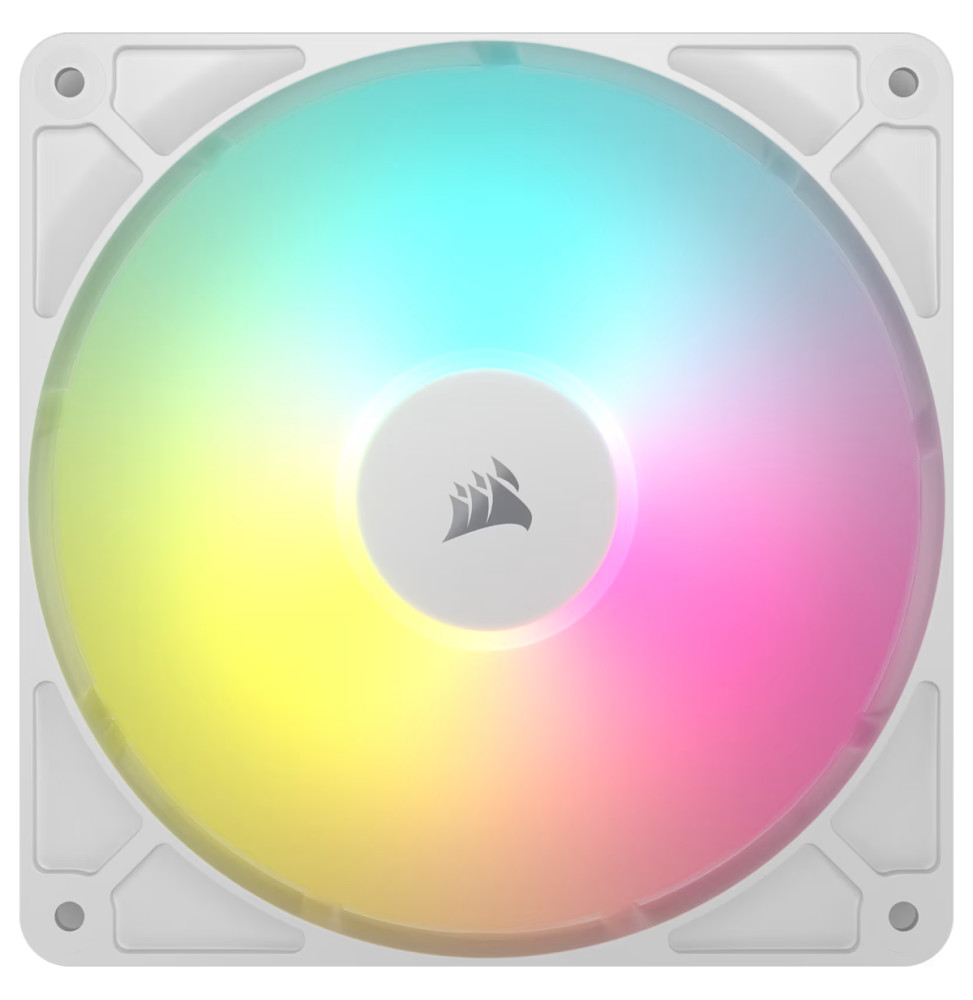 Kit de deux ventilateurs de boîtier Corsair RS140 ARGB 140 mm PWM Blanc (CO-9050187-WW)