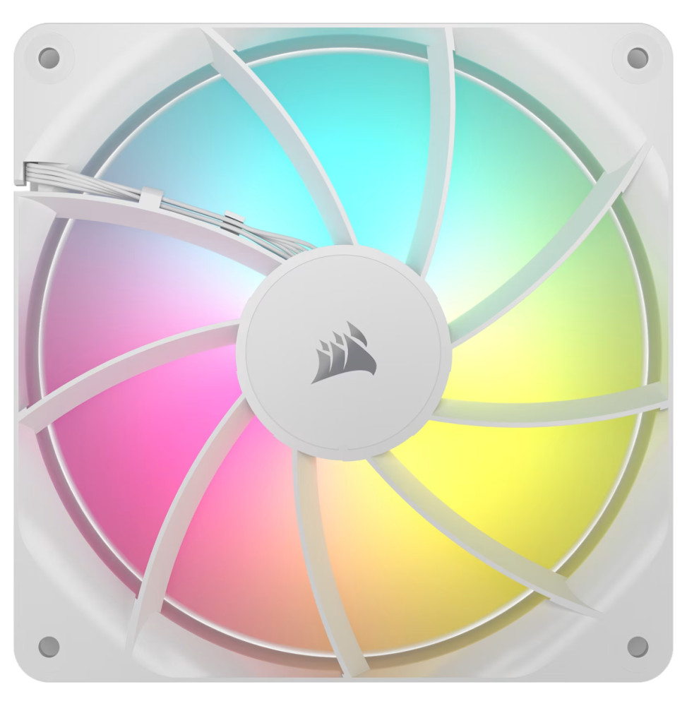 Kit de deux ventilateurs de boîtier Corsair RS140 ARGB 140 mm PWM Blanc (CO-9050187-WW)