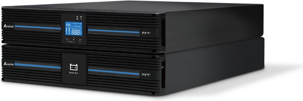 Onduleur On-line Delta Power Solutions Amplon RT 3K rack/tour - 2700 W / 3000 VA - 6 prises C13 + 1 C19 (UPS302R2RT2B035) – vue