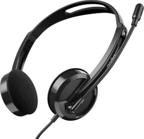 Casque stéréo filaire Rapoo H101 avec micro - Jack 3,5 mm, noir