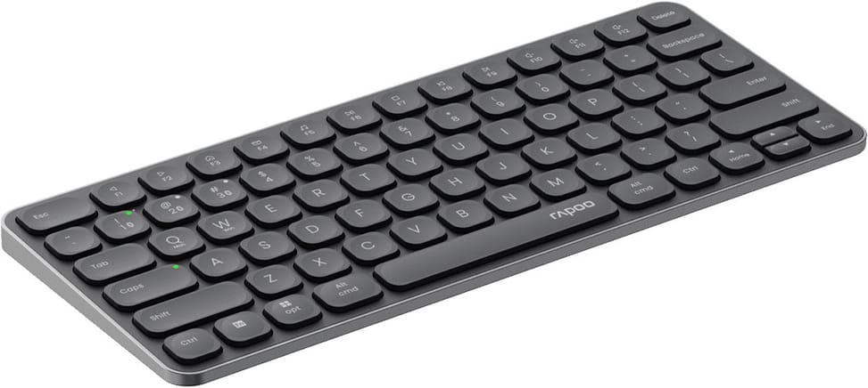 Rapoo E9050L Multi-Mode Wireless Keyboard - Bluetooth and 2.4 GHz, Ultra-Slim, US QWERTY