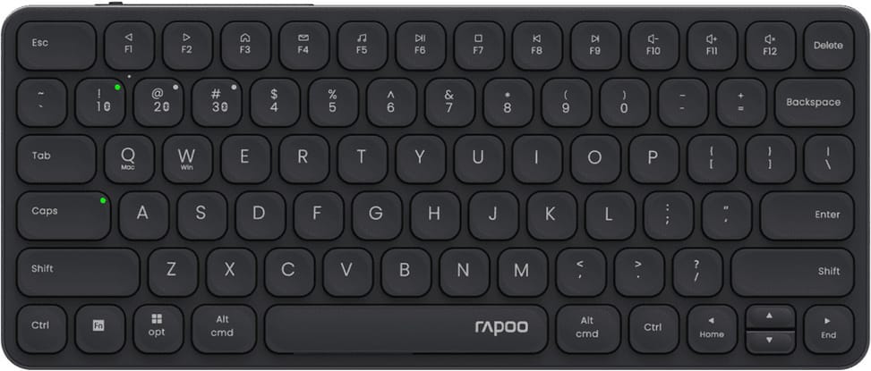 Clavier sans fil multimode Rapoo E9050L - Bluetooth et 2,4 GHz, ultra-fin, QWERTY US – vue 2