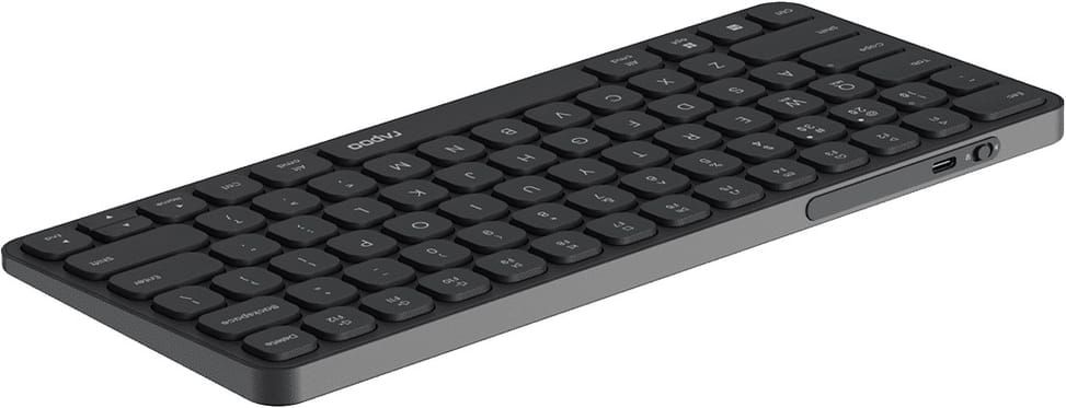 Rapoo E9050L Multi-Mode Wireless Keyboard - Bluetooth and 2.4 GHz, Ultra-Slim, US QWERTY – view 3