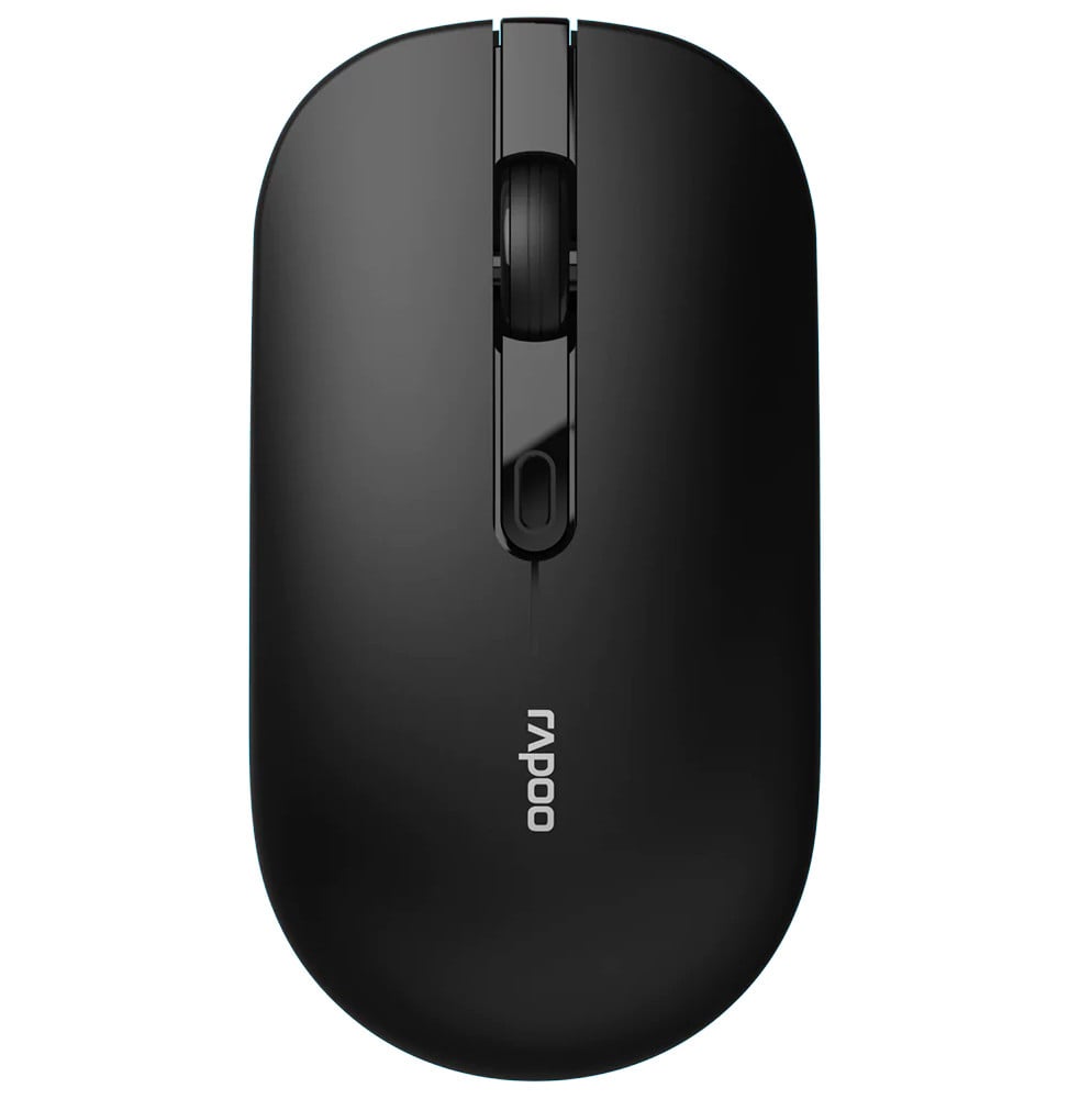 Rapoo B30 Silent Wireless Mouse - Silent Clicks, 2.4 GHz, 3,200 DPI, Black