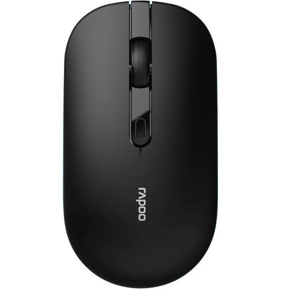 Rapoo B30 Silent Wireless Mouse - Silent Clicks, 2.4 GHz, 3,200 DPI, Black