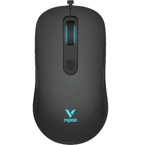 Souris gaming filaire Rapoo V16RGB - 12 800 DPI, éclairage RGB, noire — image 2
