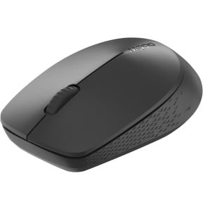 Souris sans fil multimode silencieuse Rapoo M100 Silent - Bluetooth et 2,4 GHz, gris foncé