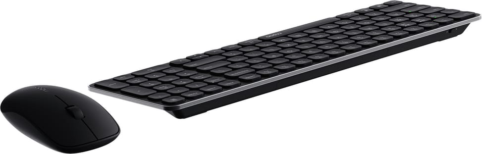 Ensemble clavier et souris sans fil multimode Rapoo 9320M - Ultra-fin, AZERTY français, gris foncé – vue 3